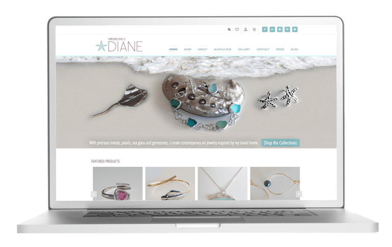E-commerce website for contemporary art jewelry.